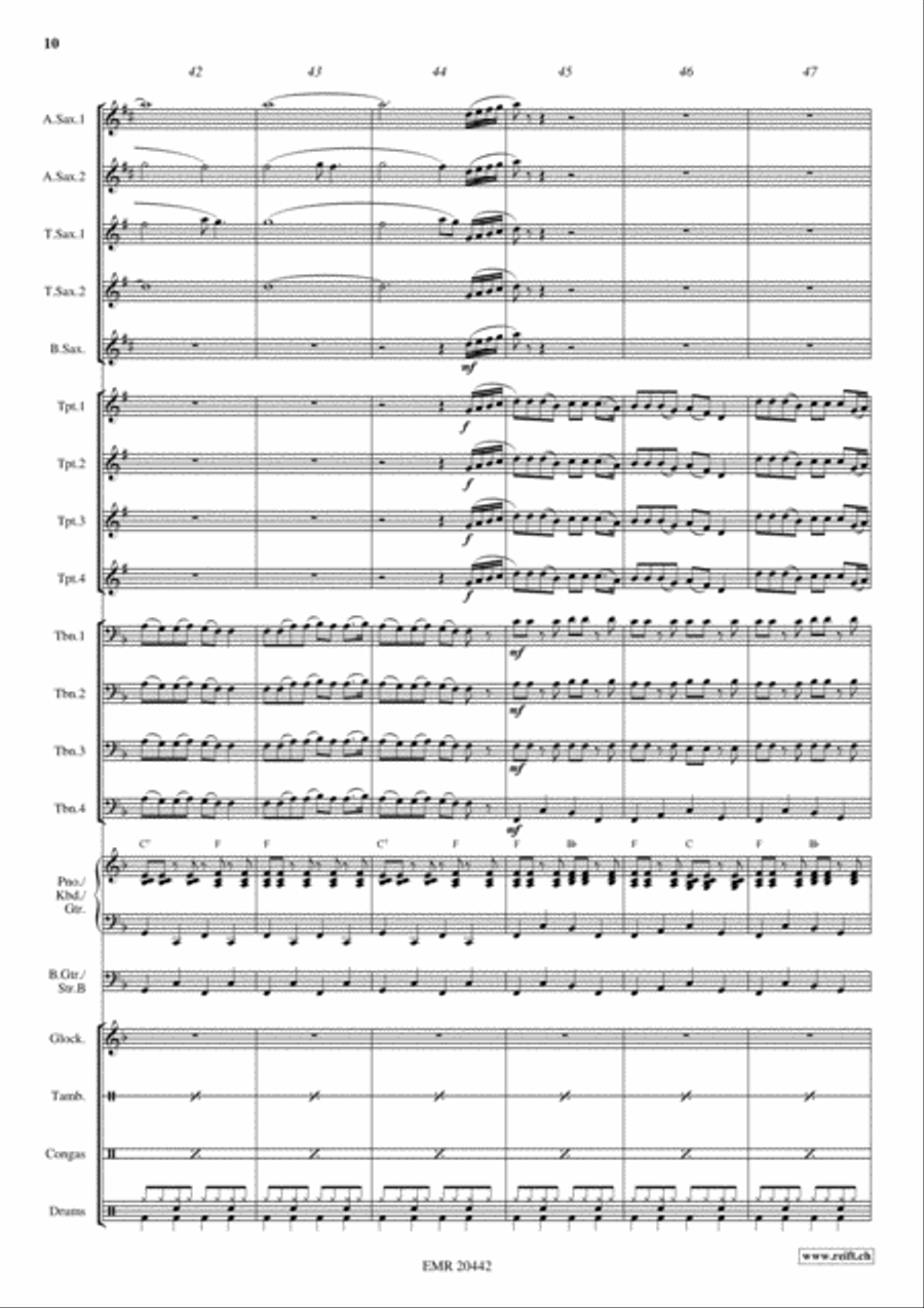 Irish Favorites Big Band scores gallery preview page 11