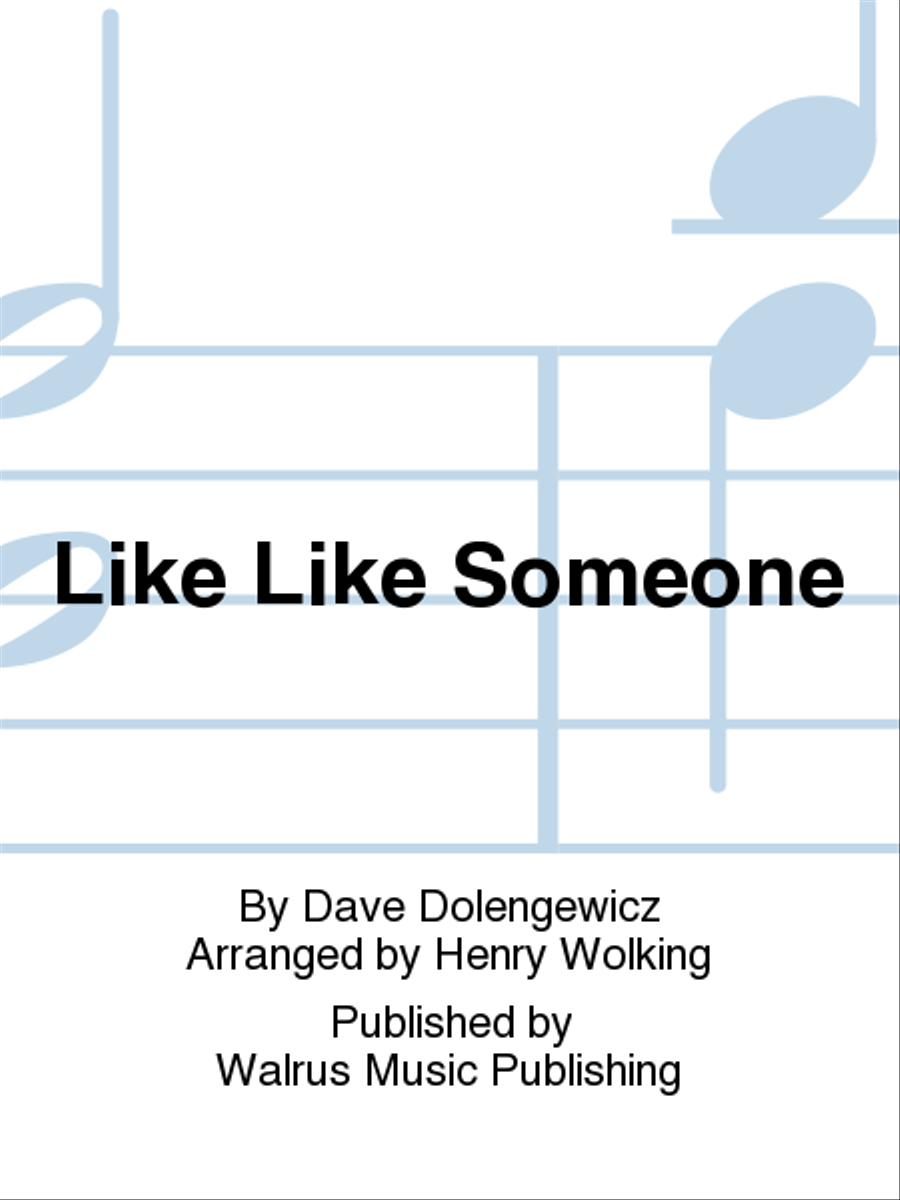 Like Like Someone Big Band scores gallery preview page 1