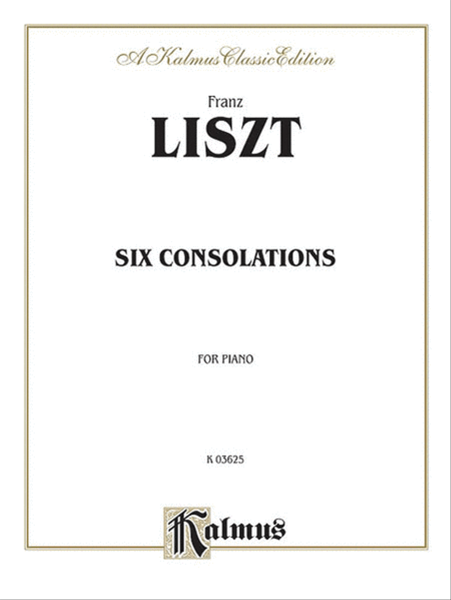 Six Consolations Piano Solo scores gallery preview page 1