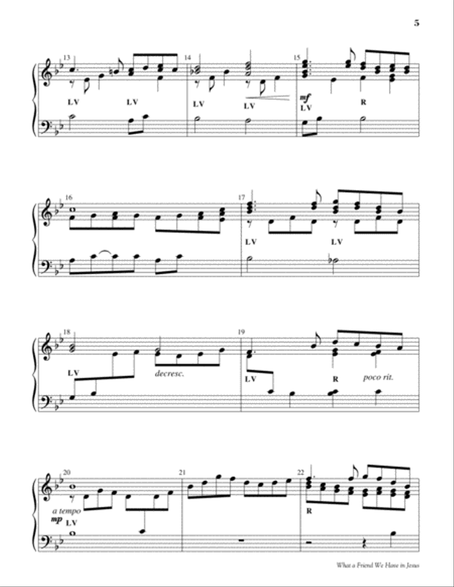 What a Friend We Have in Jesus 2-Octaves scores gallery preview page 4