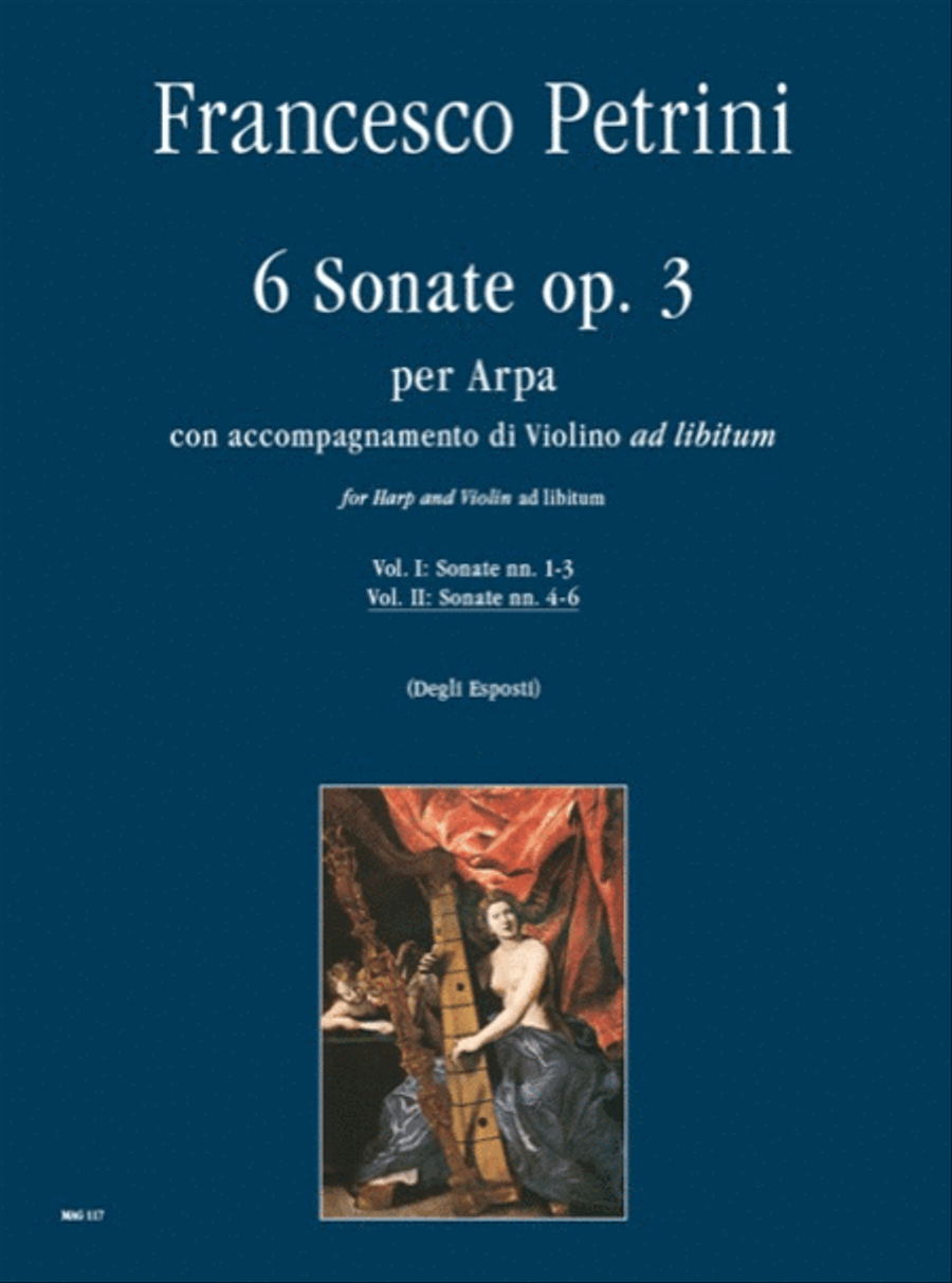 6 Sonatas Op. 3 for Harp with Violin ad libitum - Vol. 2: Sonatas Nos. 4-6 Harp - Sheet Music