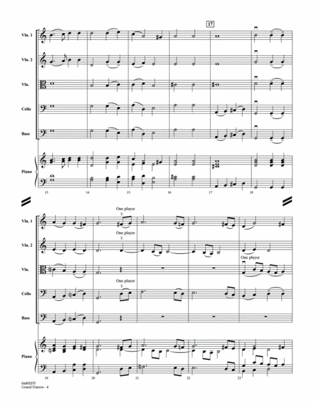 Grand Dances - Conductor Score (Full Score)