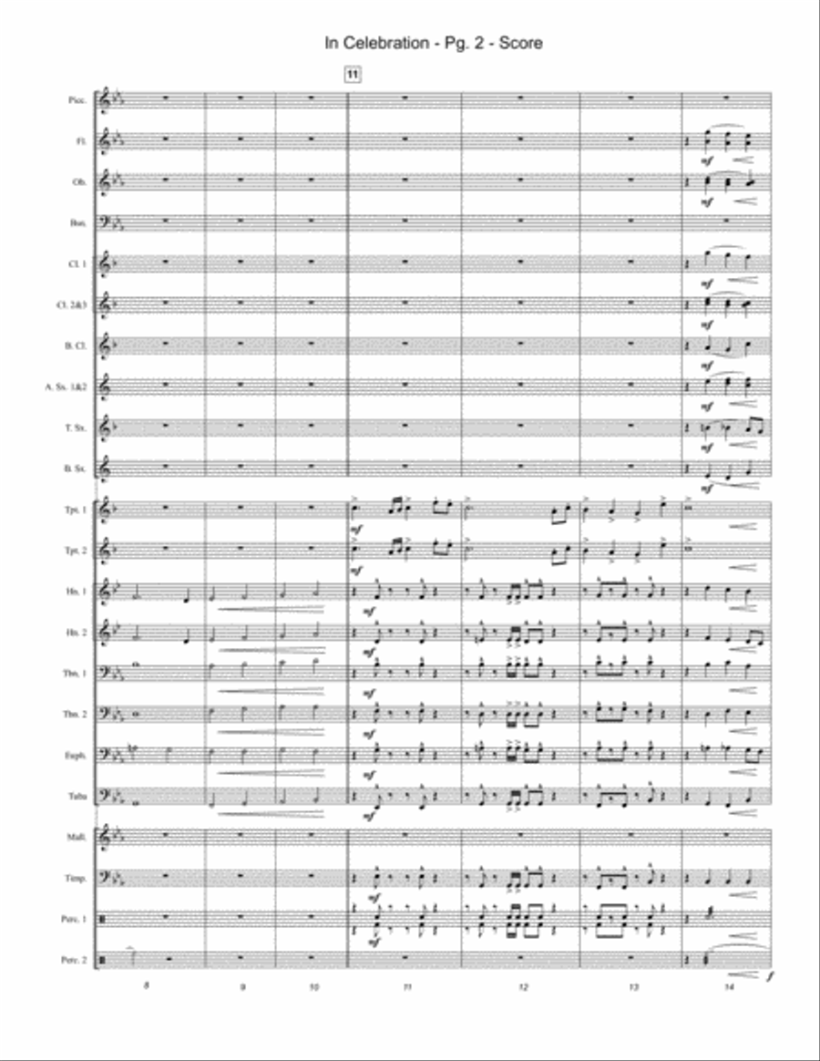 In Celebration Concert Band scores gallery preview page 3