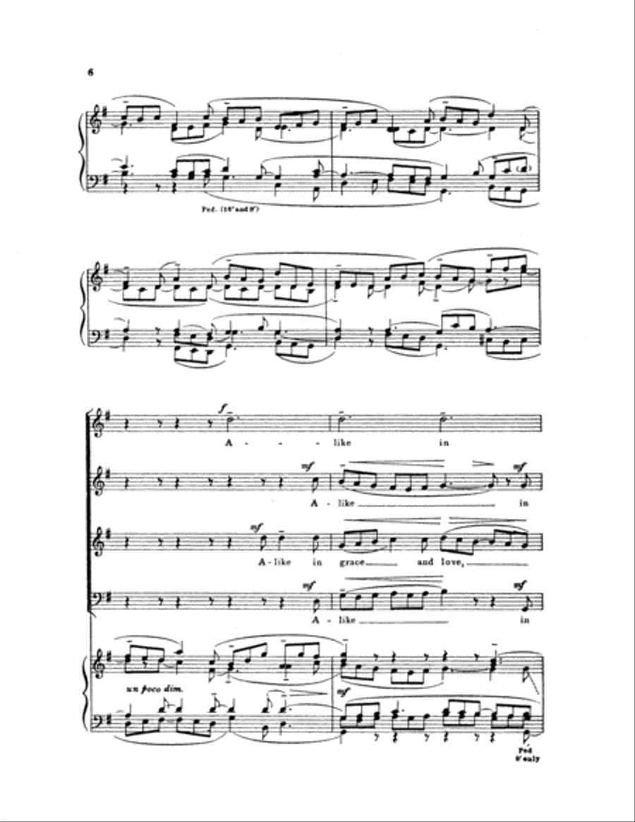 Praise and Renown to God 4-Part scores gallery preview page 6