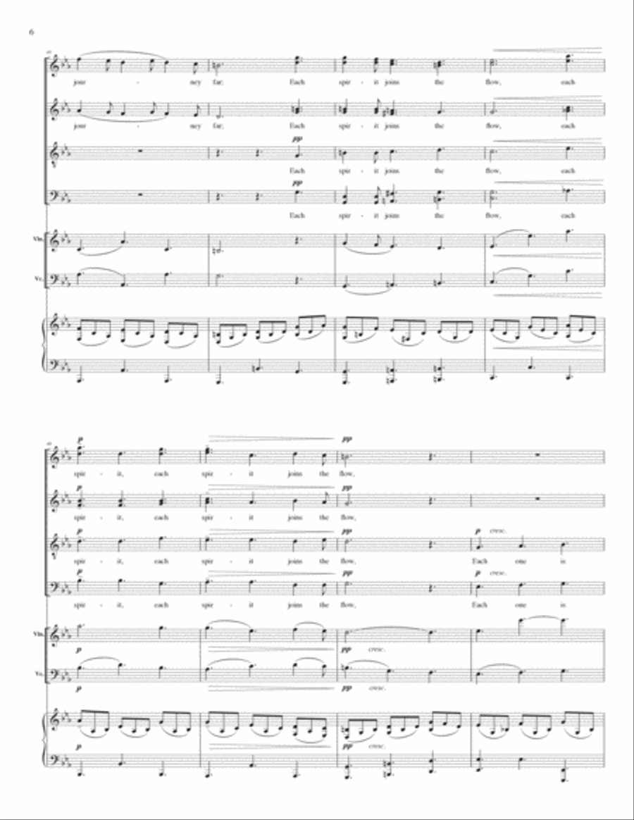 Great Flowing River (for SATB) - Full Score 4-Part scores gallery preview page 6