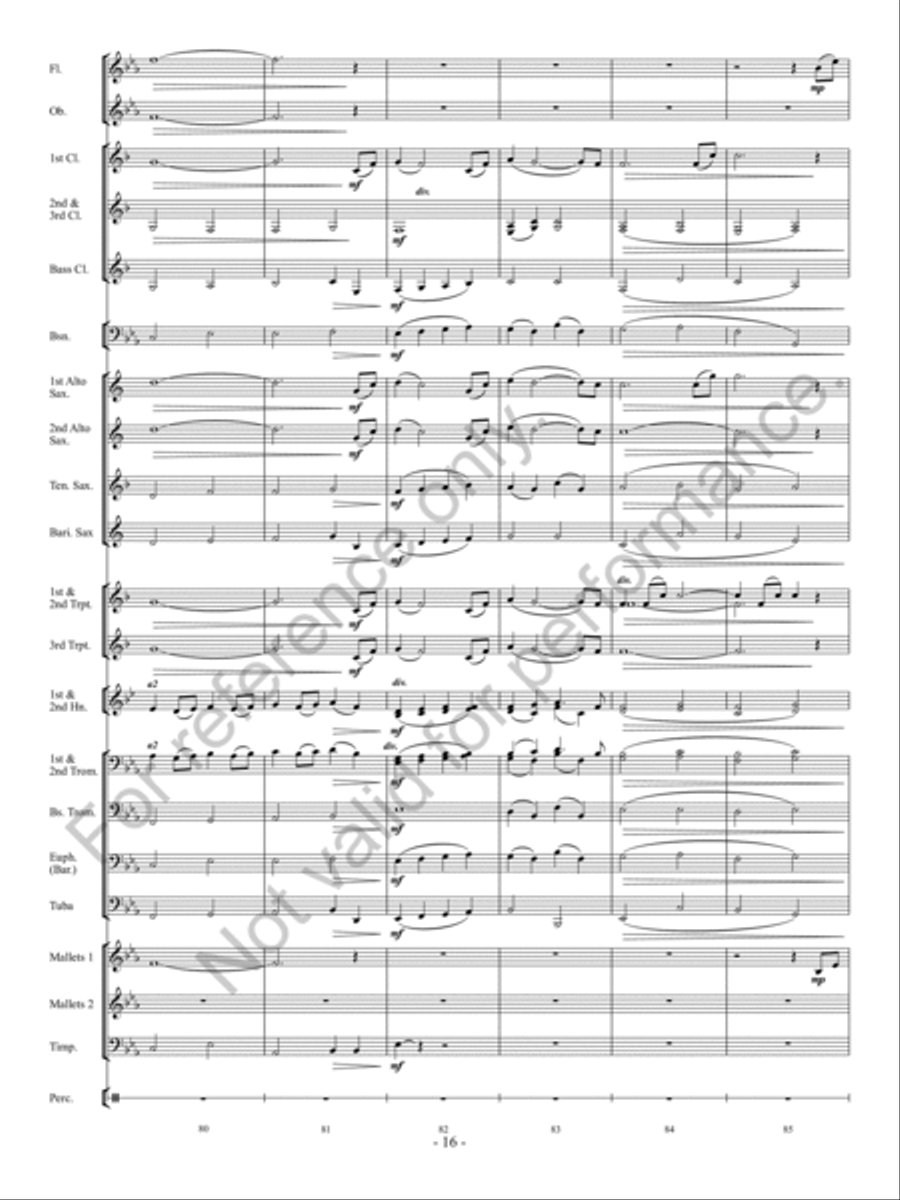 The Meeting Place Concert Band scores gallery preview page 17