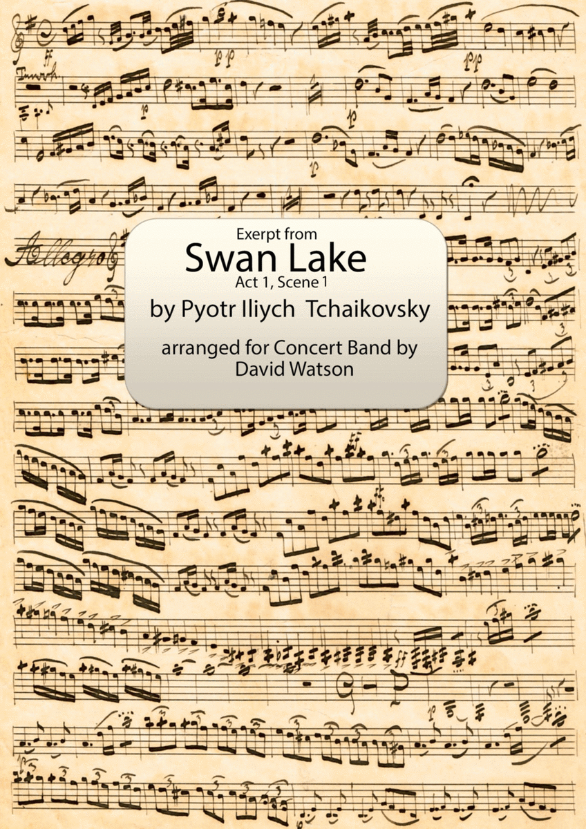 Swan Lake Intro to Act 1 Scene 1 for Concert Band image number null