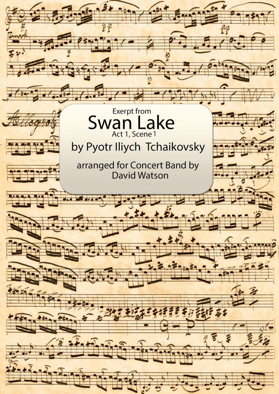 Swan Lake Intro to Act 1 Scene 1 for Concert Band Concert Band scores gallery preview page 1
