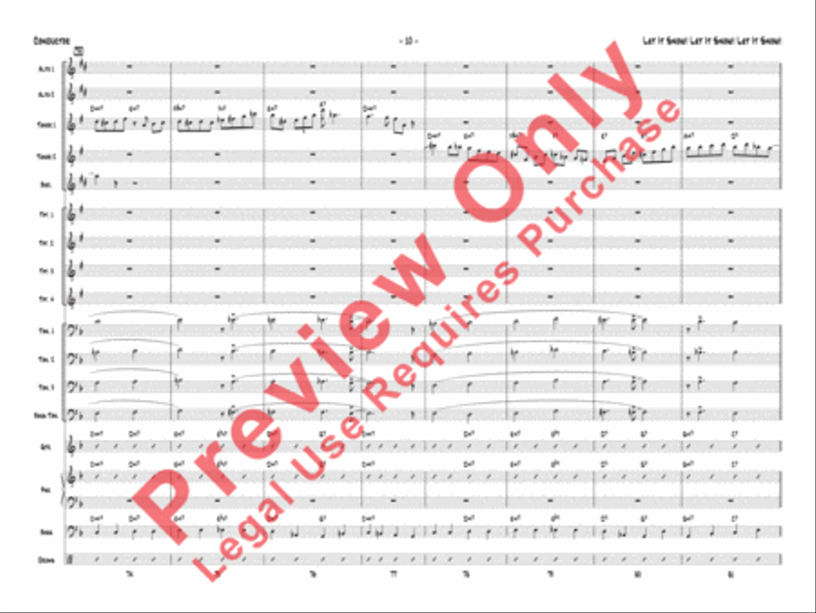 Let It Snow! Let It Snow! Let It Snow! Jazz Ensemble scores gallery preview page 13