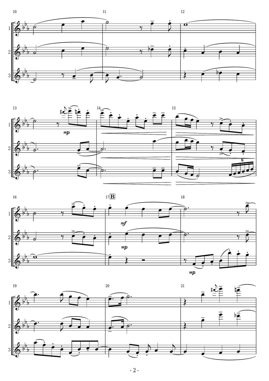 Bridge Over Troubled Water Bridge Over Troubled Water Woodwind Trio scores gallery preview page 2
