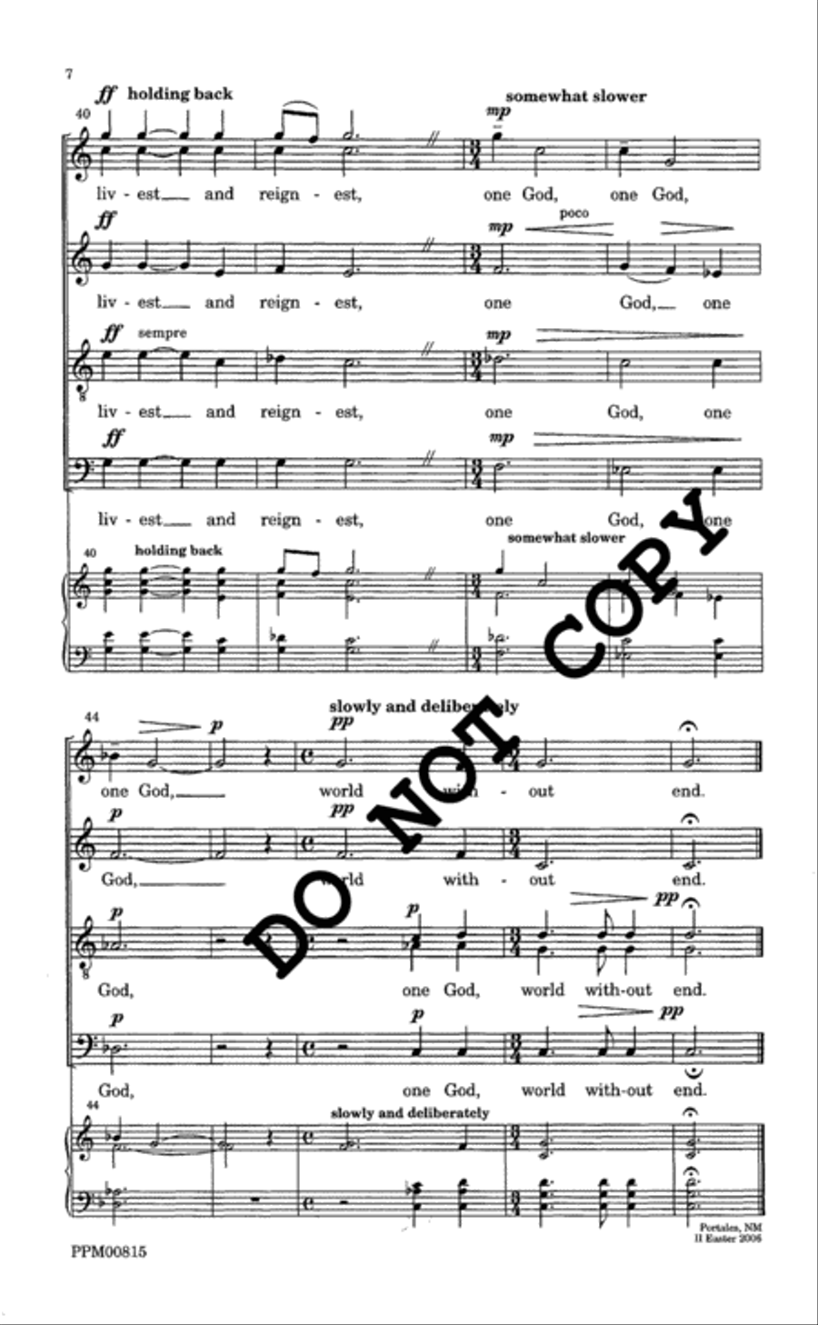 To the Divine Trinity Divisi scores gallery preview page 8