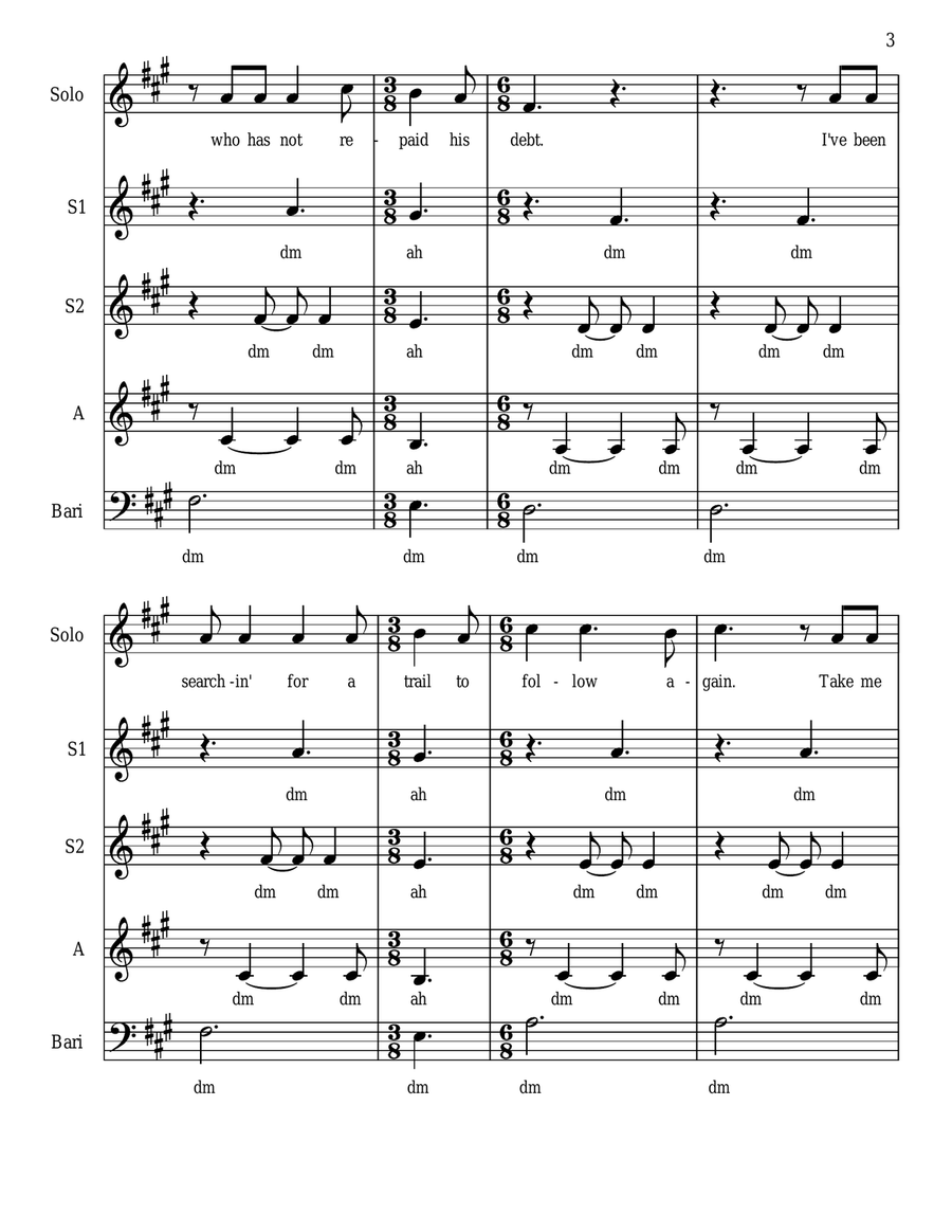 The Night We Met The Night We Met 3-Part scores gallery preview page 3
