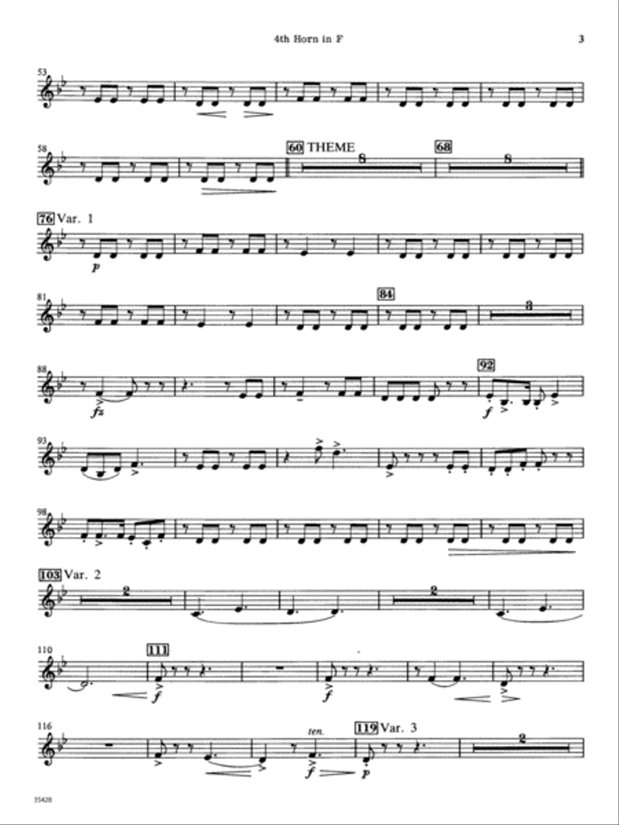 Le Carnaval de Venise: 4th F Horn Concert Band scores gallery preview page 2