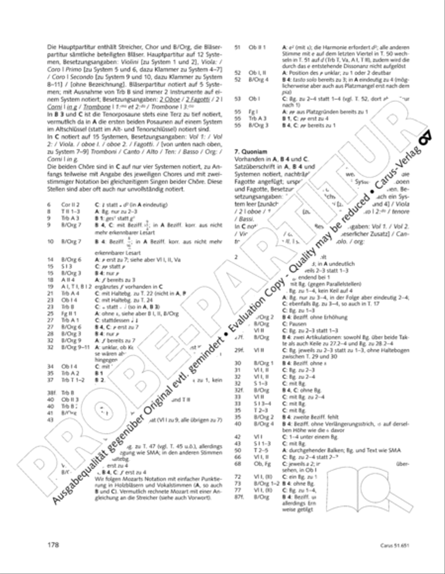 C Minor Mass, K. 427 (Missa in c KV 427) 4-Part scores gallery preview page 194