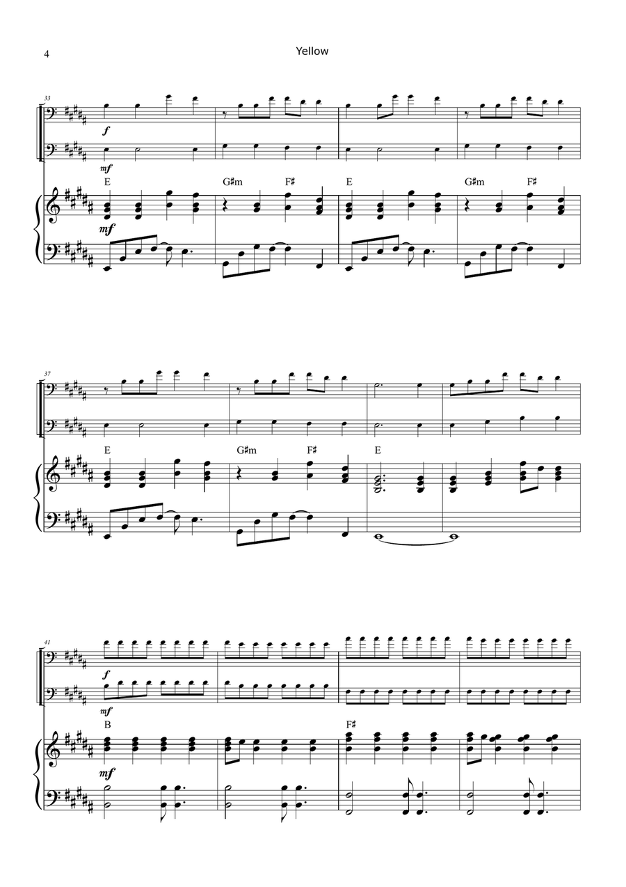 Yellow Trombone Duet scores gallery preview page 4
