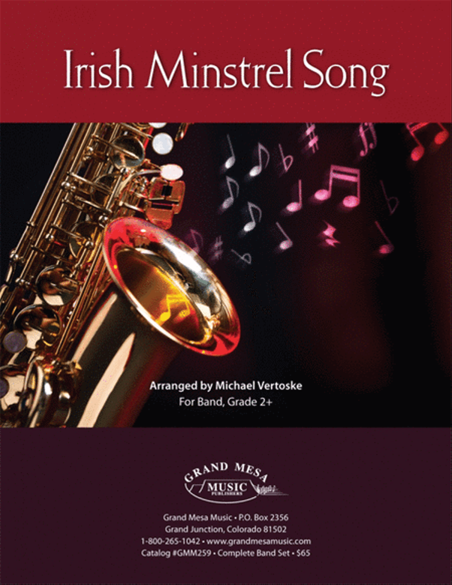 Irish Minstrel Song Concert Band scores gallery preview page 1