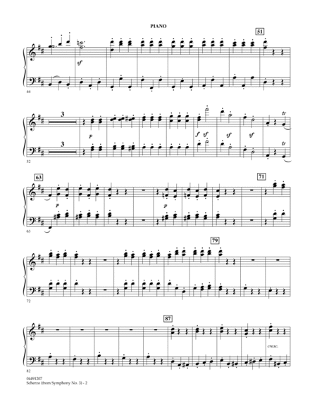 Scherzo from Symphony No. 3 (Eroica) - Piano