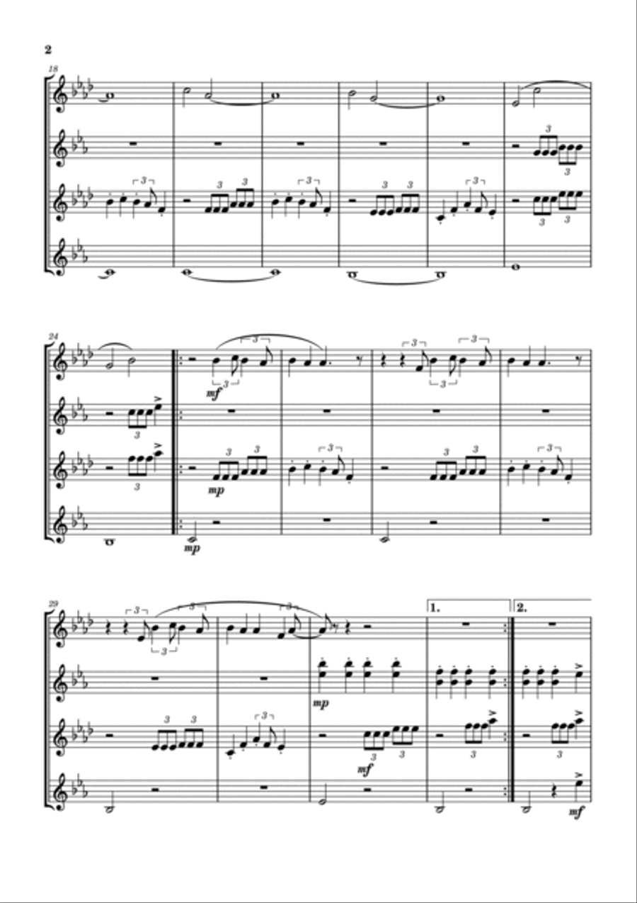 Sail Woodwind Quartet scores gallery preview page 2