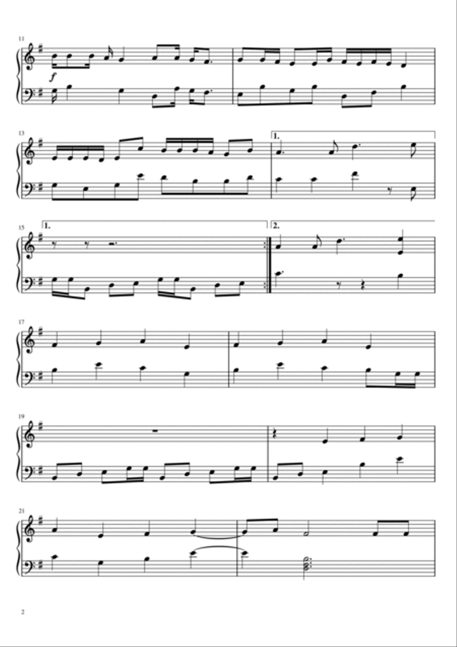 Trouble Easy Piano scores gallery preview page 2