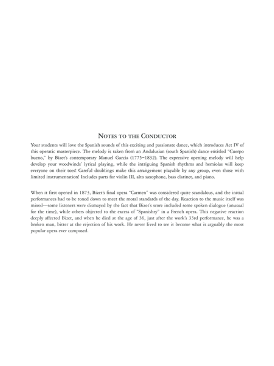 Aragonaise from Carmen: Score Full Orchestra scores gallery preview page 2