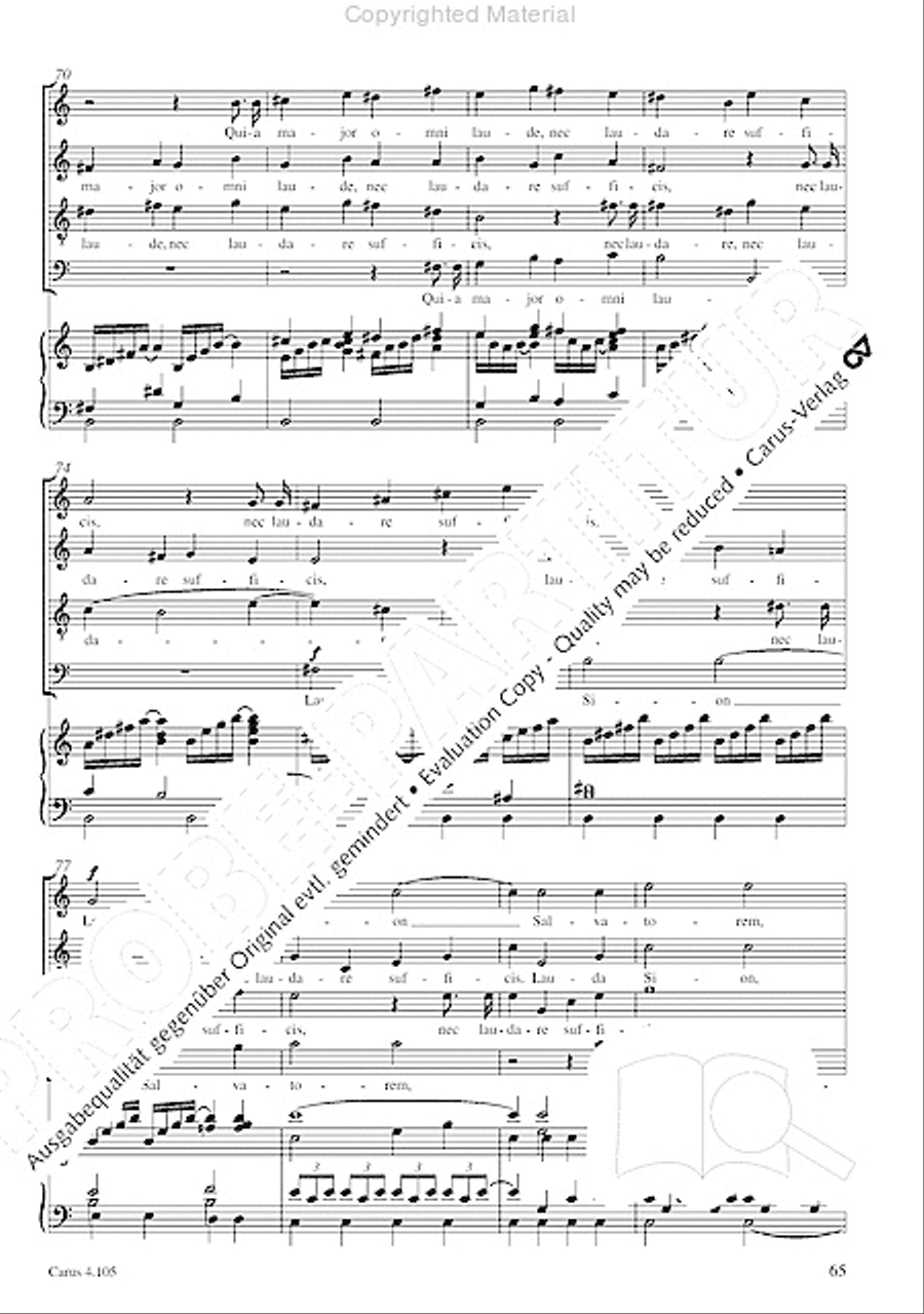 Choral collection Mendelssohn - editionchor Choir scores gallery preview page 66