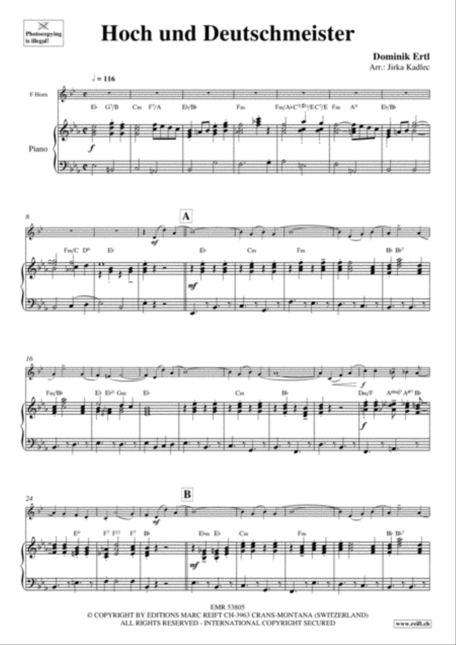 Hoch und Deutschmeister Horn scores gallery preview page 4