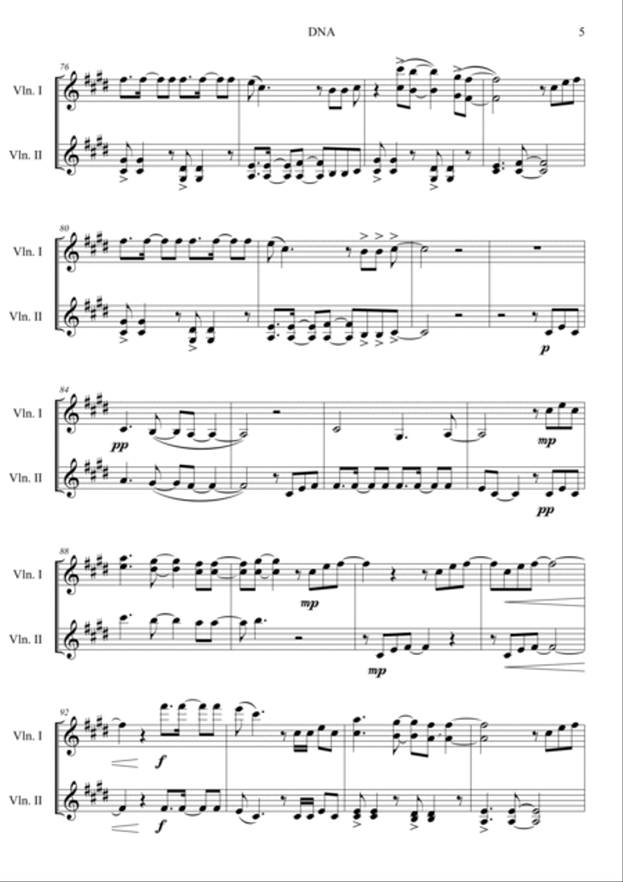 DNA DNA String Duet scores gallery preview page 5