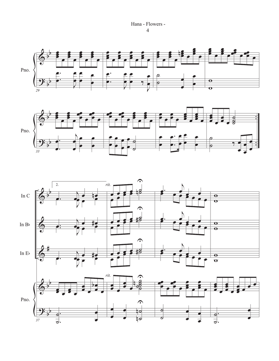 Hana & Yuyake Koyake - Traditional Japanese Music for Transposing Instruments image number null