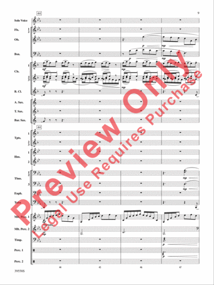 I Was Born for This Concert Band scores gallery preview page 10