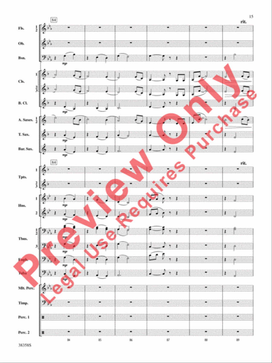 Folksongs from the Eastern Counties Concert Band scores gallery preview page 16