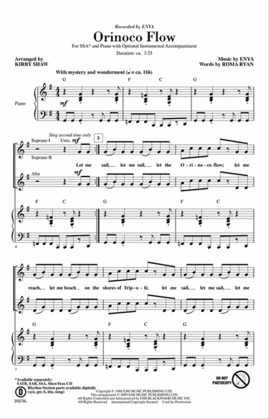 Orinoco Flow SSA scores gallery preview page 2