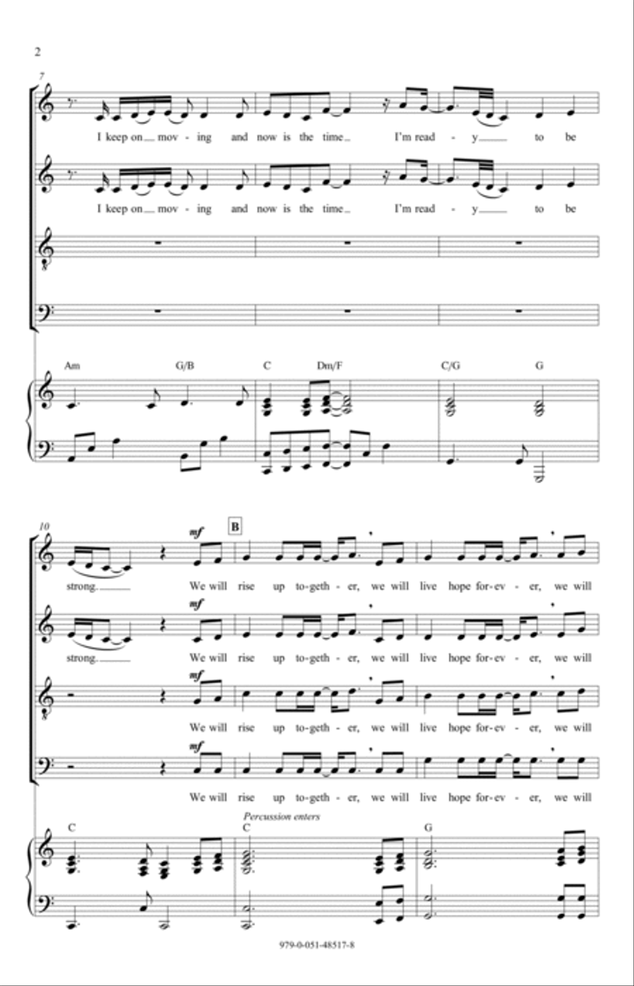 We Will Rise Up Together 4-Part scores gallery preview page 2