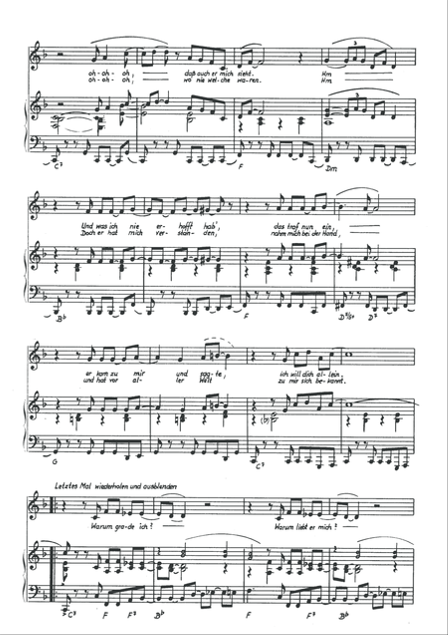 Warum gerade ich Piano, Vocal scores gallery preview page 4