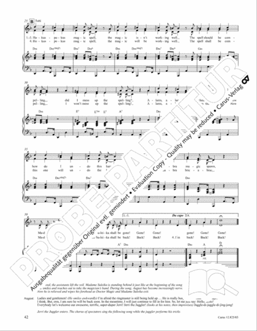 Circus Allegro Circus Allegro Choir scores gallery preview page 43