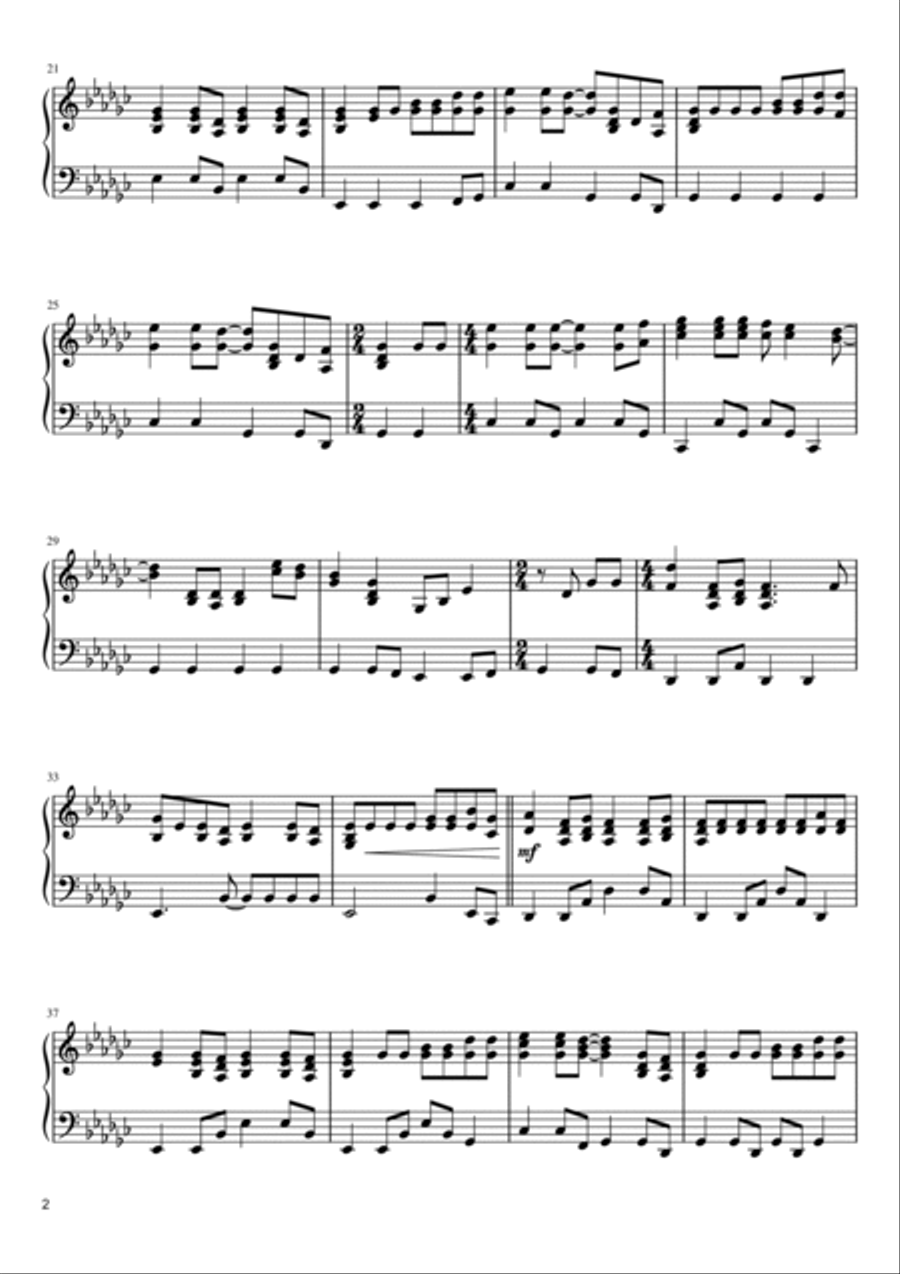 The Sound Of Silence Piano Solo scores gallery preview page 2
