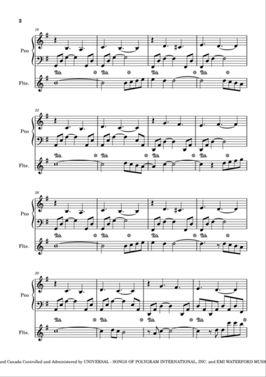 The Winner Takes It All Flute Solo scores gallery preview page 2