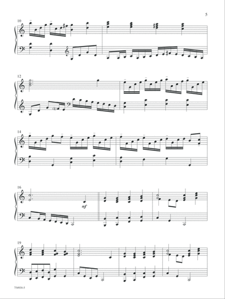 The Wonder of Glorious Love Piano Solo scores gallery preview page 5