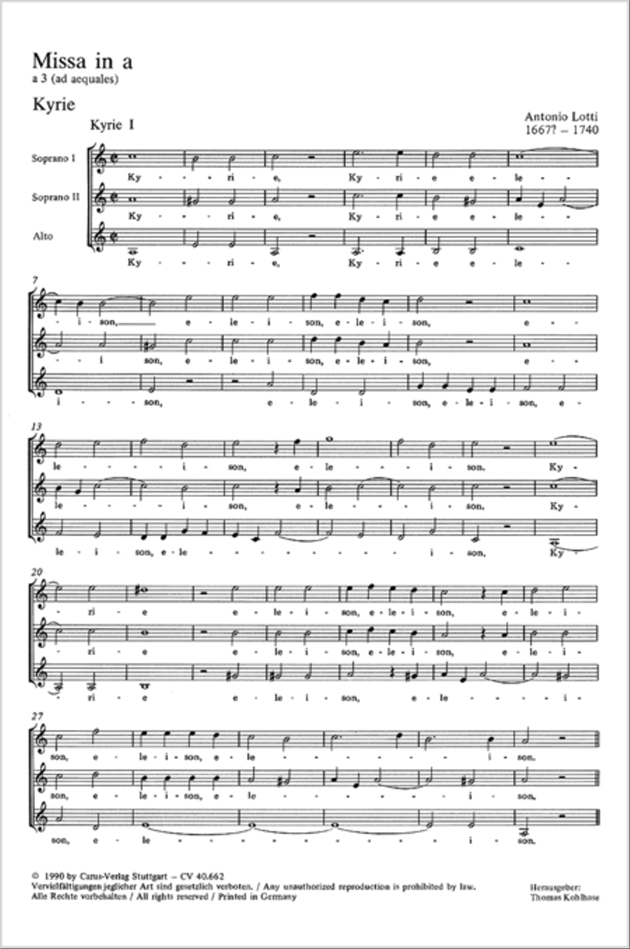 Mass in A minor SSA scores gallery preview page 2