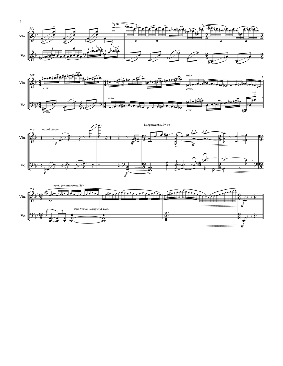 Golden Blues String Duet scores gallery preview page 6