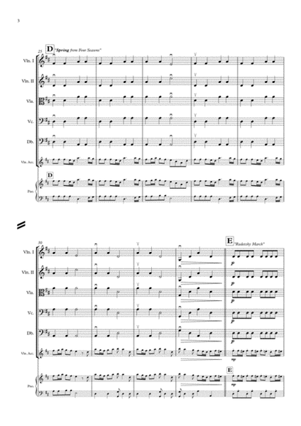 A Little Joyous Springtime Can-Can March, A Medley for Beginner Strings image number null