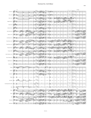 Overture No. 1 In E Minor