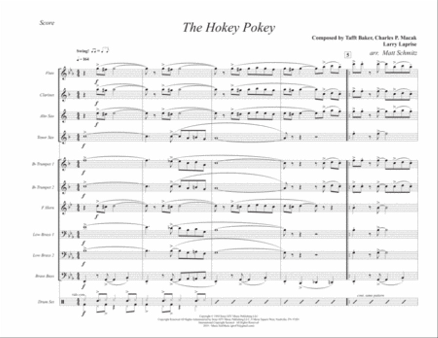 The Hokey Pokey Small Ensemble scores gallery preview page 1