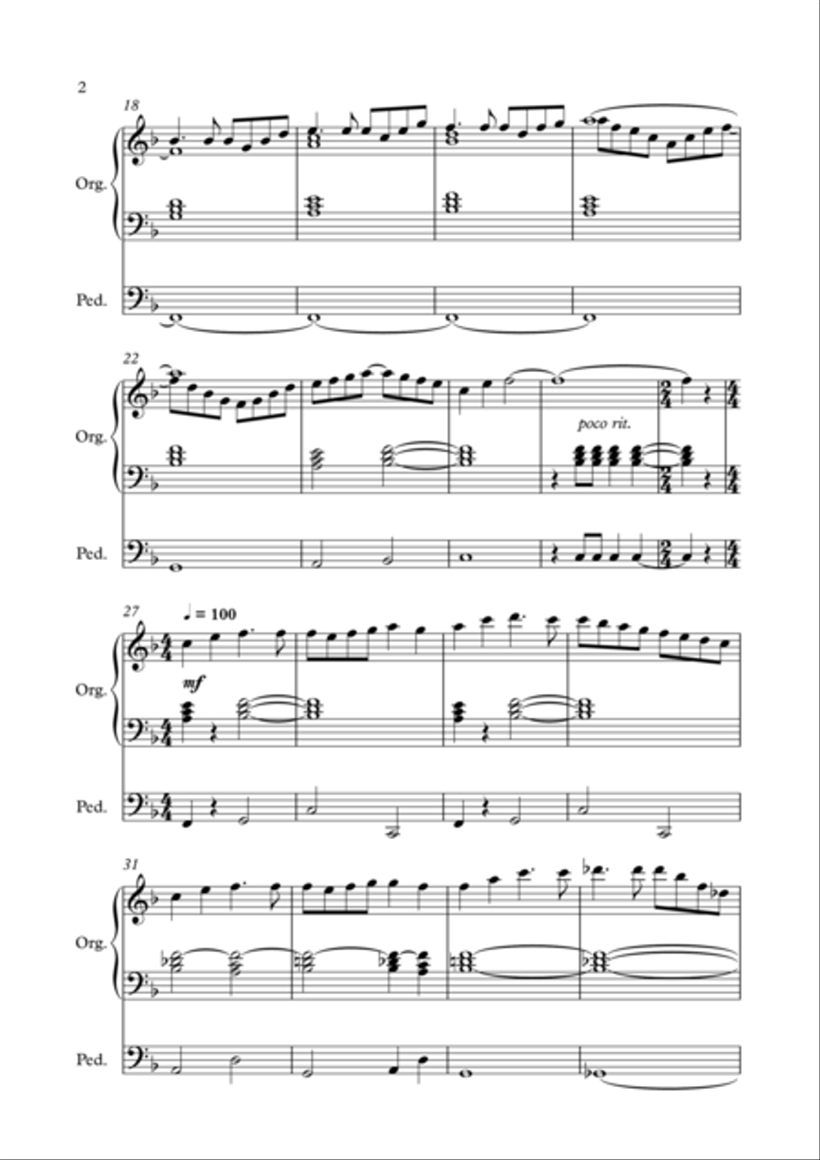 Wedding Medley Wedding Medley Organ Solo scores gallery preview page 3