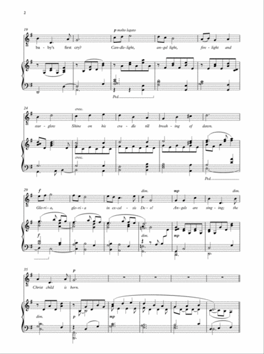 Candlelight Carol High Voice scores gallery preview page 2