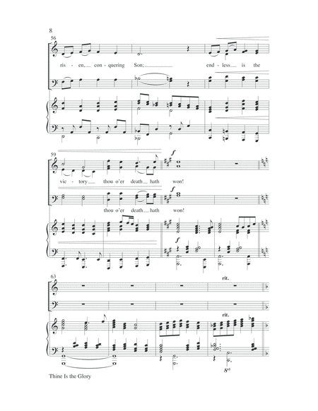 Thine Is the Glory-SATB-Digital Download image number null
