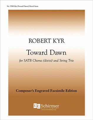 Toward Dawn (Choral Score)