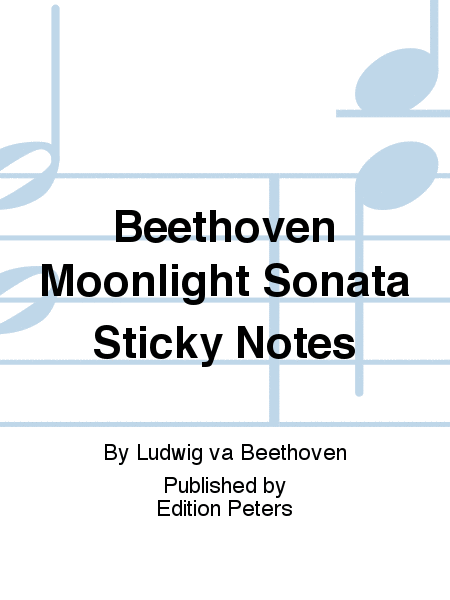 Beethoven 'Moonlight Sonata' Sticky Notes