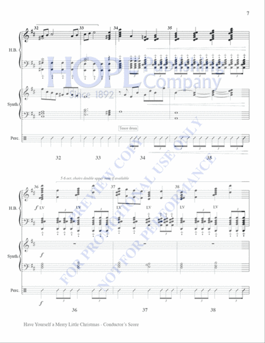 Have Yourself A Merry Little Christmas Set of Parts scores gallery preview page 7
