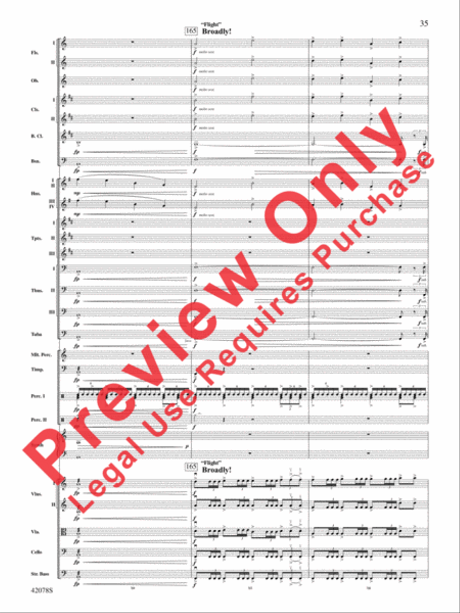 Man of Steel, Selections from Full Orchestra scores gallery preview page 36