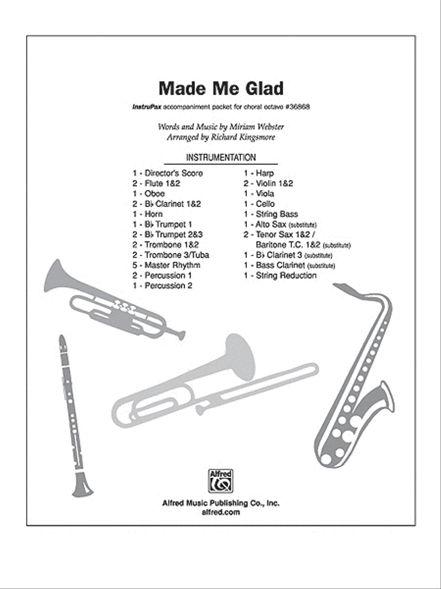 Made Me Glad Choir scores gallery preview page 1